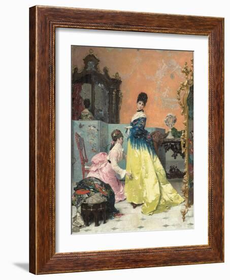 The Fitting-Alfred Emile Stevens-Framed Giclee Print