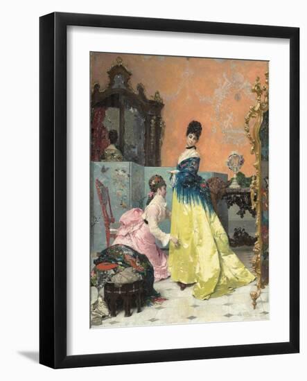 The Fitting-Alfred Emile Stevens-Framed Giclee Print