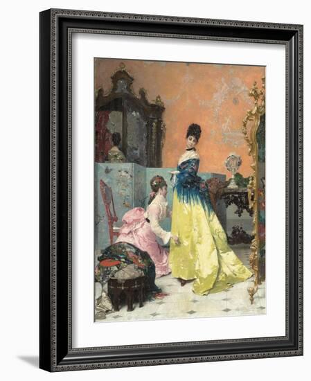 The Fitting-Alfred Emile Stevens-Framed Giclee Print