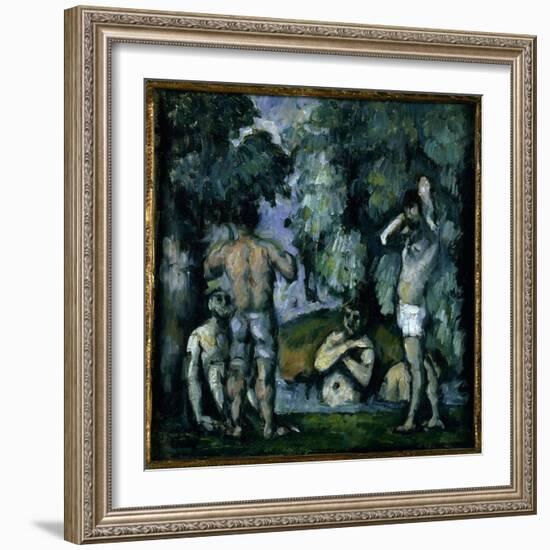 The Five Bathers-Paul Cézanne-Framed Giclee Print