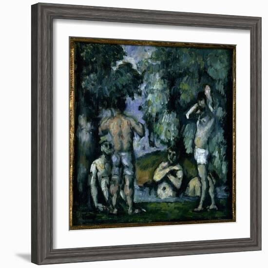 The Five Bathers-Paul Cézanne-Framed Giclee Print