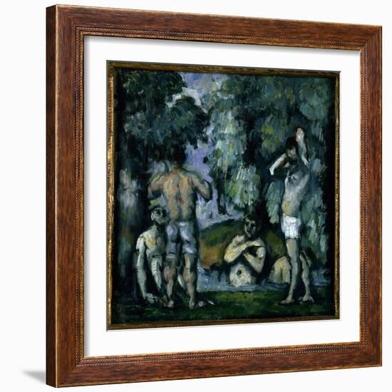 The Five Bathers-Paul Cézanne-Framed Giclee Print