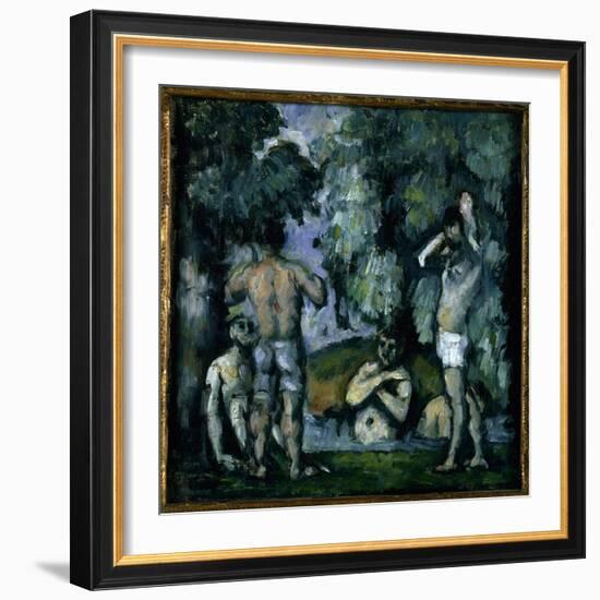 The Five Bathers-Paul Cézanne-Framed Giclee Print