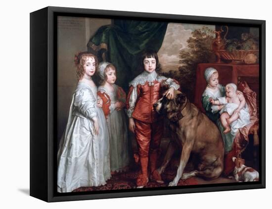 The Five Eldest Children of Charles I,1637-Sir Anthony Van Dyck-Framed Premier Image Canvas