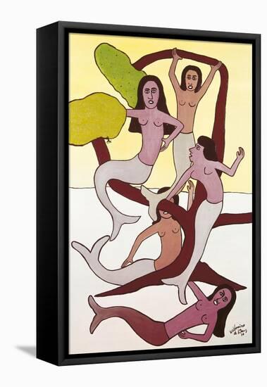 The Five Mermaids (Los Cinco Sirenas), 1970-null-Framed Premier Image Canvas