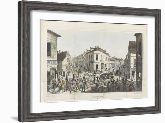 The Five Points, Junction of Baxter, Worth and Park Streets, New York-George Catlin-Framed Giclee Print