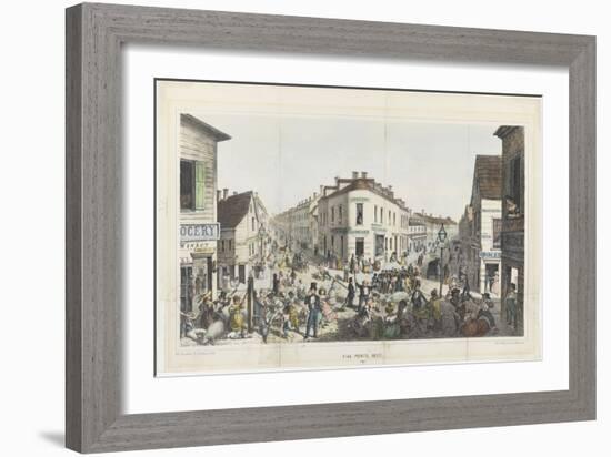 The Five Points, Junction of Baxter, Worth and Park Streets, New York-George Catlin-Framed Giclee Print