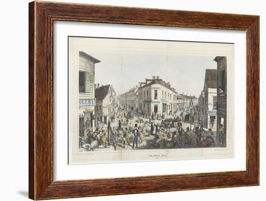 The Five Points, Junction of Baxter, Worth and Park Streets, New York-George Catlin-Framed Giclee Print