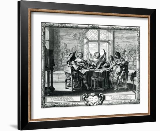 The Five Senses - Hearing-Abraham Bosse-Framed Giclee Print