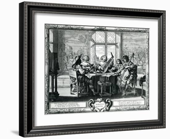 The Five Senses - Hearing-Abraham Bosse-Framed Giclee Print