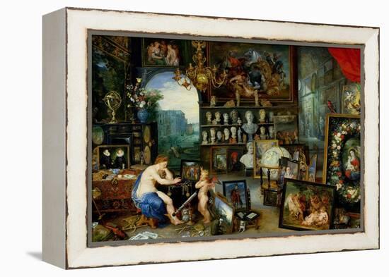 The Five Senses: Sight-Jan Brueghel the Elder-Framed Premier Image Canvas