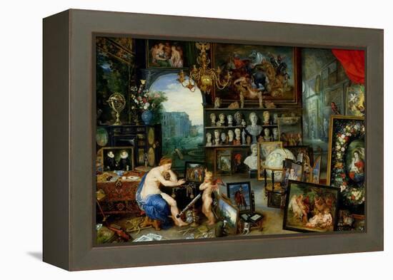 The Five Senses: Sight-Jan Brueghel the Elder-Framed Premier Image Canvas