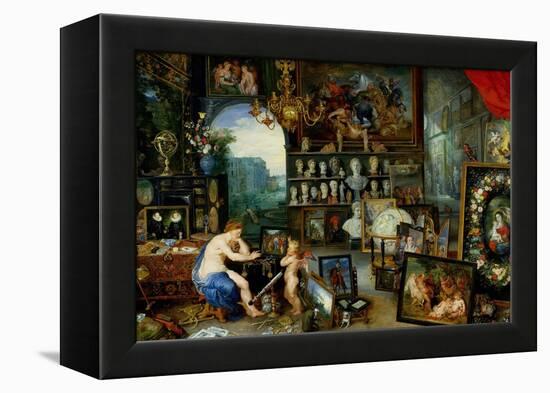 The Five Senses: Sight-Jan Brueghel the Elder-Framed Premier Image Canvas