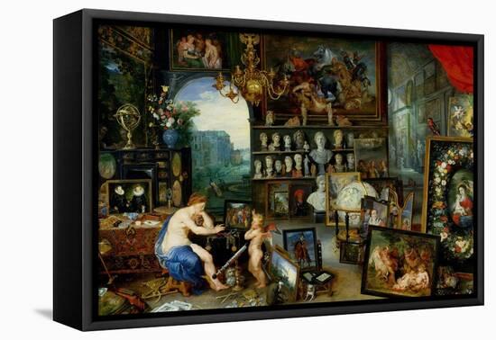 The Five Senses: Sight-Jan Brueghel the Elder-Framed Premier Image Canvas