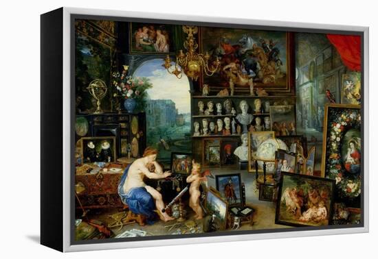 The Five Senses: Sight-Jan Brueghel the Elder-Framed Premier Image Canvas