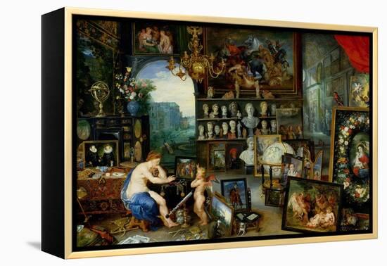 The Five Senses: Sight-Jan Brueghel the Elder-Framed Premier Image Canvas