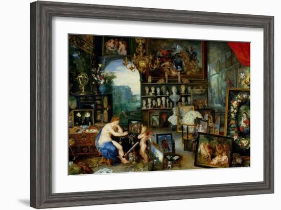 The Five Senses: Sight-Jan Brueghel the Elder-Framed Giclee Print