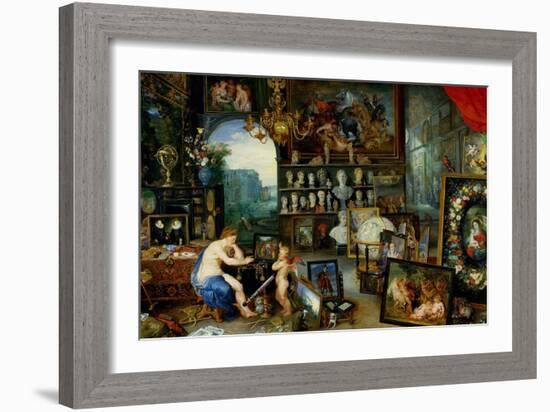 The Five Senses: Sight-Jan Brueghel the Elder-Framed Giclee Print