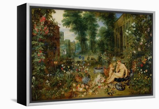 The Five Senses: Smell-Jan Brueghel the Elder-Framed Premier Image Canvas