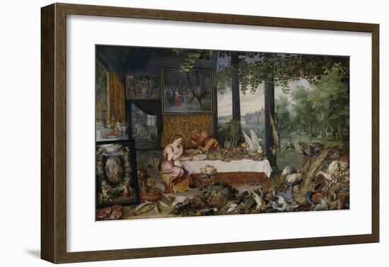 The Five Senses - Taste-Peter Paul Rubens-Framed Premium Giclee Print