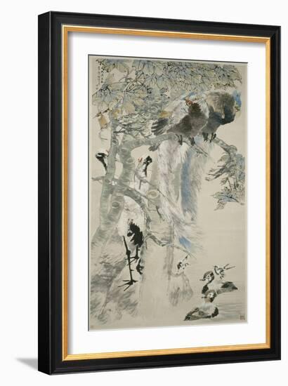 The Five Virtues, Qing Dynasty, 1895-Ren Yi-Framed Giclee Print