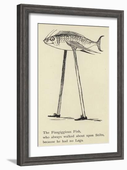 The Fizzgiggious Fish-Edward Lear-Framed Premium Giclee Print