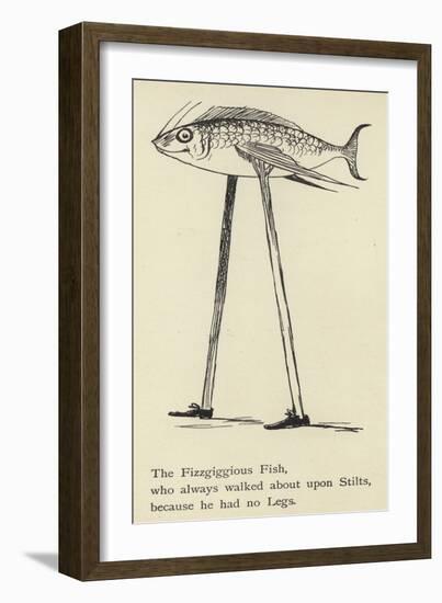 The Fizzgiggious Fish-Edward Lear-Framed Premium Giclee Print