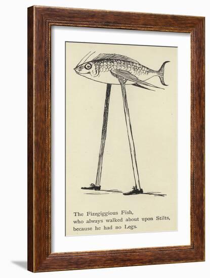 The Fizzgiggious Fish-Edward Lear-Framed Premium Giclee Print