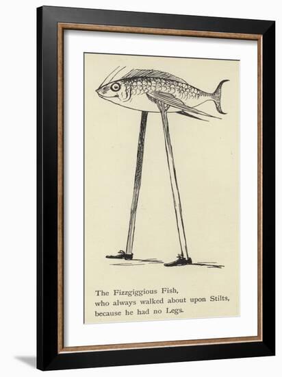 The Fizzgiggious Fish-Edward Lear-Framed Premium Giclee Print