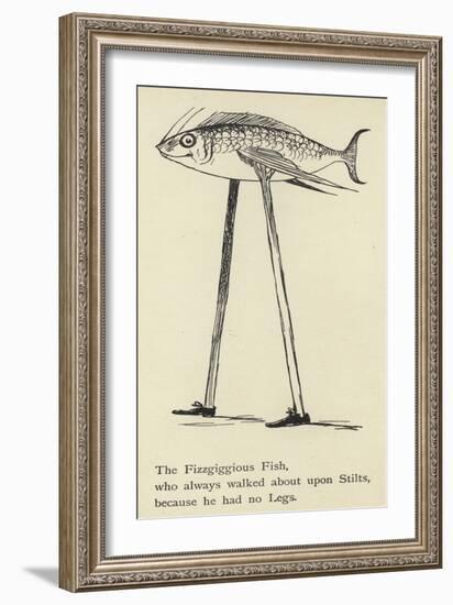 The Fizzgiggious Fish-Edward Lear-Framed Giclee Print