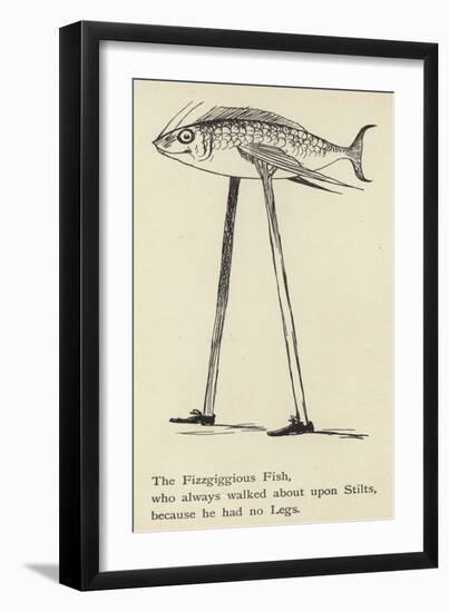 The Fizzgiggious Fish-Edward Lear-Framed Giclee Print