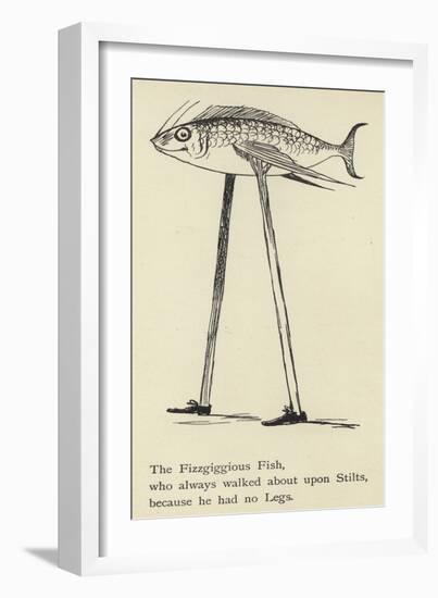 The Fizzgiggious Fish-Edward Lear-Framed Giclee Print