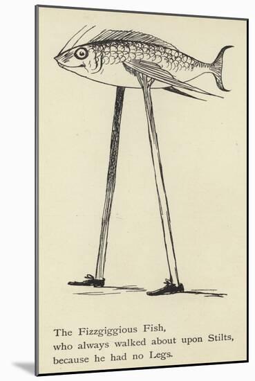 The Fizzgiggious Fish-Edward Lear-Mounted Giclee Print
