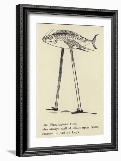 The Fizzgiggious Fish-Edward Lear-Framed Giclee Print