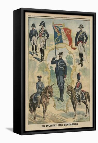 The Flag of the Gendarmes, Front Cover Illustration from 'Le Petit Journal', Supplement Illustre-French-Framed Premier Image Canvas