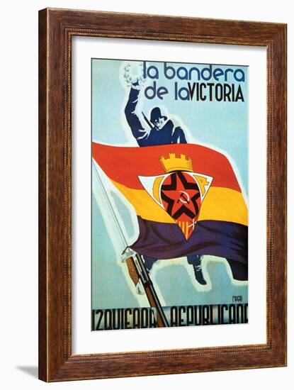 The Flag of Victory-Magan-Framed Art Print