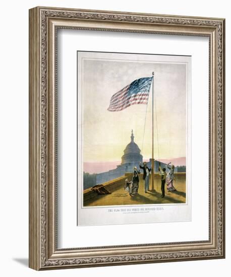 The Flag That Has Waved for One Hundred Years-null-Framed Giclee Print