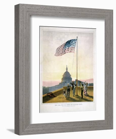 The Flag That Has Waved for One Hundred Years-null-Framed Giclee Print