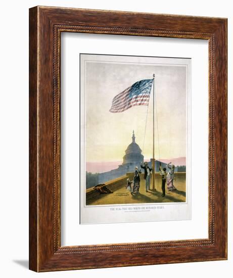 The Flag That Has Waved for One Hundred Years-null-Framed Giclee Print