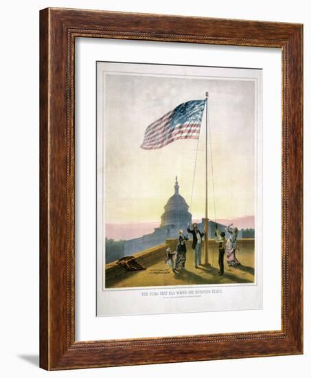 The Flag That Has Waved for One Hundred Years-null-Framed Giclee Print