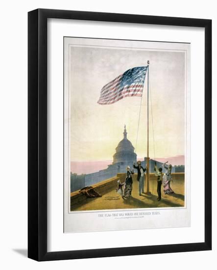 The Flag That Has Waved for One Hundred Years-null-Framed Giclee Print