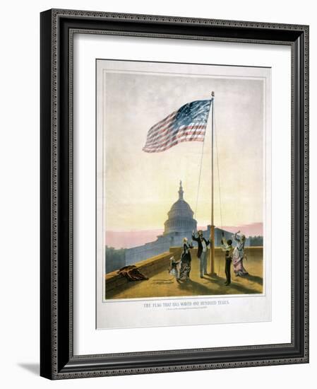 The Flag That Has Waved for One Hundred Years-null-Framed Giclee Print