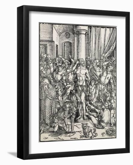 The Flagellation, C. 1496-97-Albrecht Dürer-Framed Giclee Print