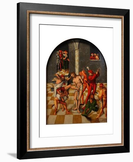 The Flagellation of Christ, 1538-Lucas Cranach the Elder-Framed Giclee Print