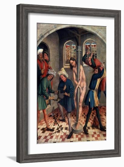 The Flagellation of Christ, before 1457-Johann Koerbecke-Framed Giclee Print