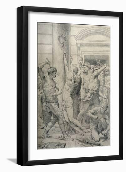 The Flagellation of Christ, C.1881-William Adolphe Bouguereau-Framed Giclee Print