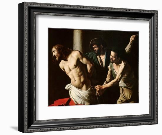 The Flagellation of Christ, circa 1605-7-Caravaggio-Framed Giclee Print