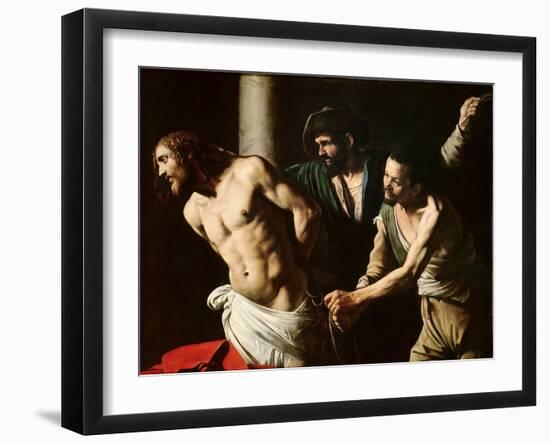 The Flagellation of Christ, circa 1605-7-Caravaggio-Framed Giclee Print