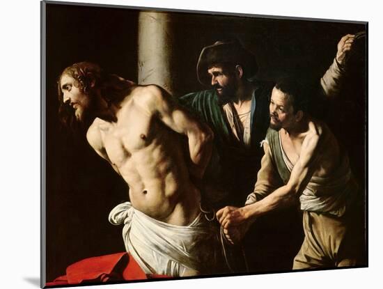 The Flagellation of Christ, circa 1605-7-Caravaggio-Mounted Giclee Print