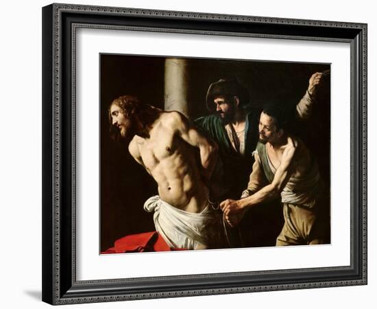 The Flagellation of Christ, circa 1605-7-Caravaggio-Framed Giclee Print